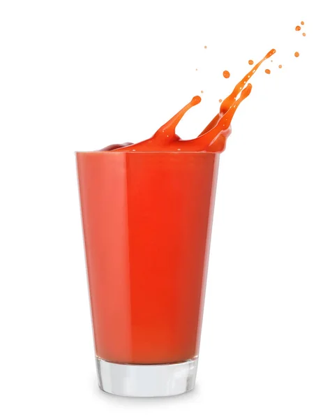 Big glass of tomato juice — Stock Photo, Image