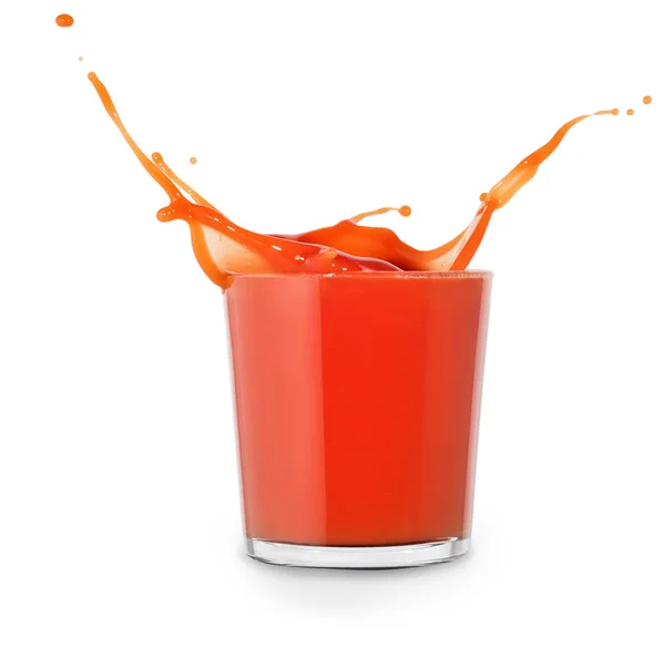 Small glass of tomato juice — Stock Photo, Image