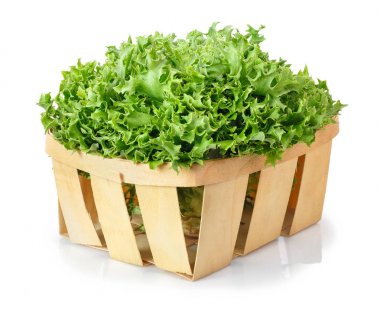 sepet içinde yeşil salata