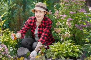 otlar çekerek kadın bahçıvan