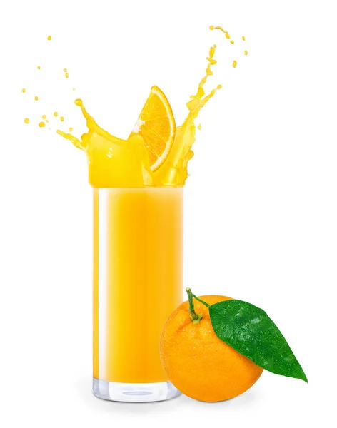 Стакан апельсинового сока — стоковое фото