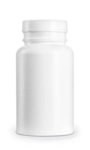 Beyaz tıp şişe — Stok fotoğraf
