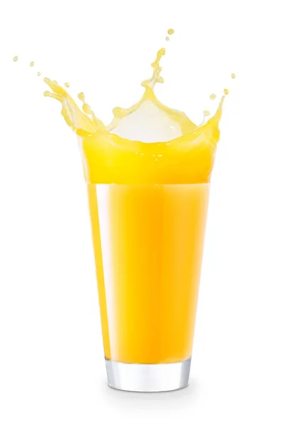 Glas stänk juice — Stockfoto