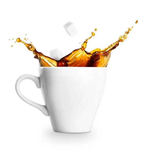 Kiömlést kávé csésze — Stock Fotó