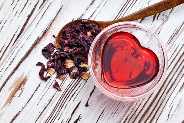 Hibiscus çay bardak kupa