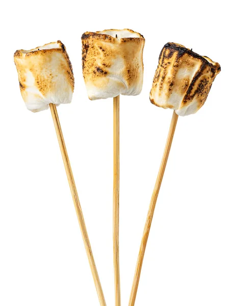 Rostade marshmallows på spett — Stockfoto