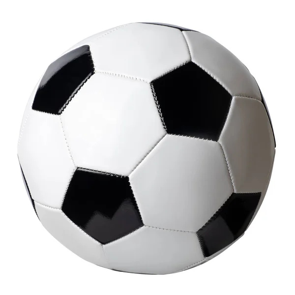 Bola de futebol isolada em branco — Fotografia de Stock