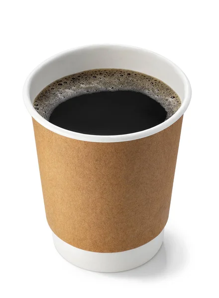 Engångskopp med kaffe — Stockfoto