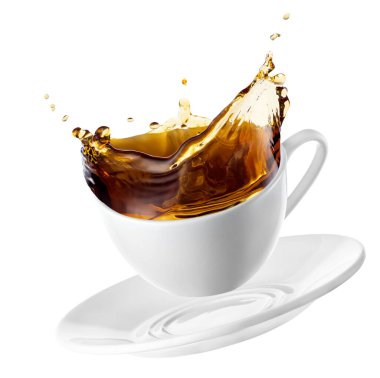 Çay serpilmiş fincan.