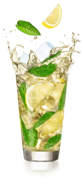 Sıçrama ile limonata — Stok fotoğraf