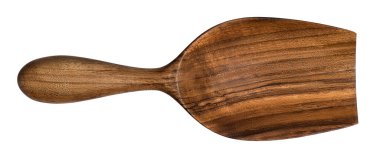 empty wooden scoop