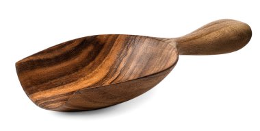 empty wooden scoop