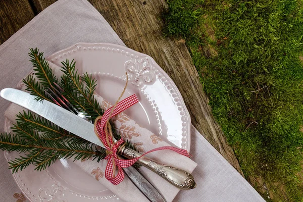 Noel için Tablo ayarı. Vintage tarzı.