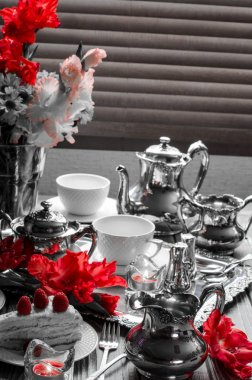 Seçmeli renk - kırmızı ile işleme fotoğraflar