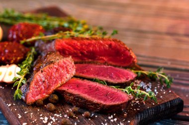 Menü - biftek için güzel arka plan.