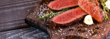 Menü - biftek için güzel arka plan.