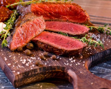 Menü - biftek için güzel arka plan.