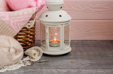 Örgü ile güzel arka plan