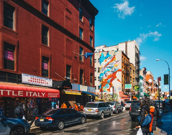 ニューヨーク アメリカ合衆国 2017 リトル イタリーはマンハッタンのイタリアの有名なコミュニティ — ストック写真