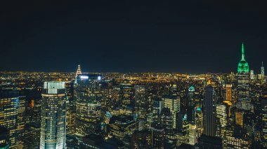 New york şehir silüeti gece