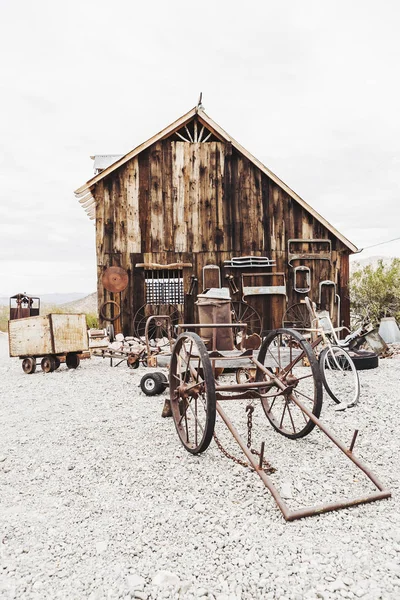 Antiga Casa Mineiros Vintage Abandonada Deserto — Fotografia de Stock