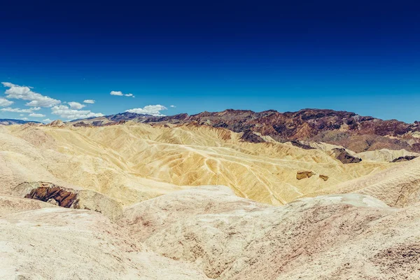 Panoramic View Mudstone Claystone Badlands Zabriskie Point Death Valley National — Stock Photo, Image