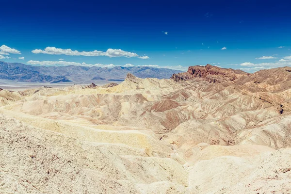 Panoramic View Mudstone Claystone Badlands Zabriskie Point Death Valley National — Stock Photo, Image