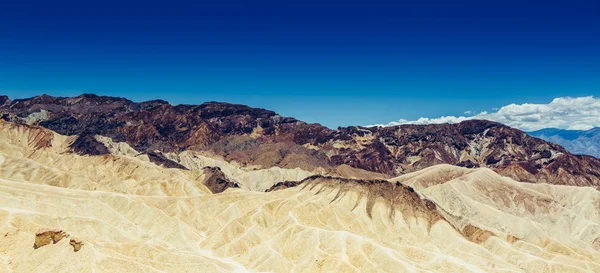Panoramautsikt Över Förstenad Och Claystone Badlands Zabriskie Point Death Valley — Stockfoto