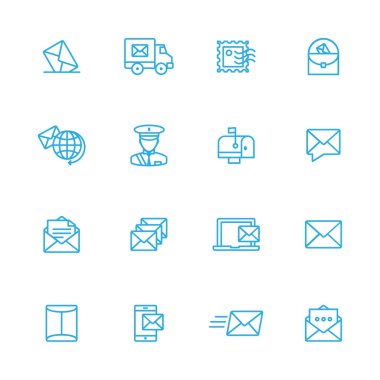 Yazı ve postane simgeler 