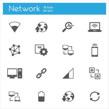 Ağ Icons set