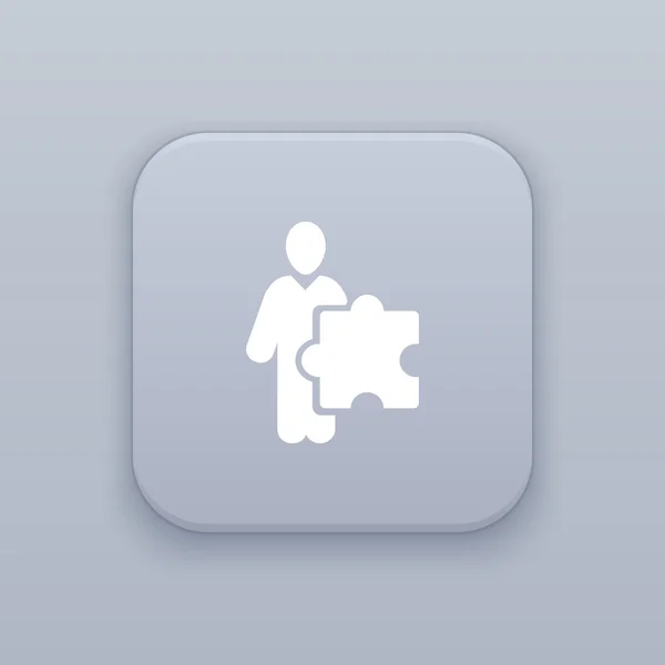 Icono de Puzzle People — Archivo Imágenes Vectoriales