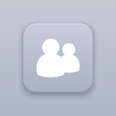 İnsan simgesi, vektör illüstrasyonu.