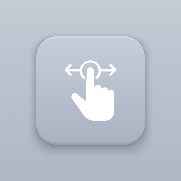 Slide icon gesture — Διανυσματικό Αρχείο