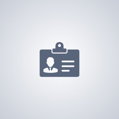 Rozet simge, kimlik kartı simgesi