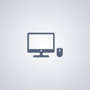 Monitör ve fare simgesi
