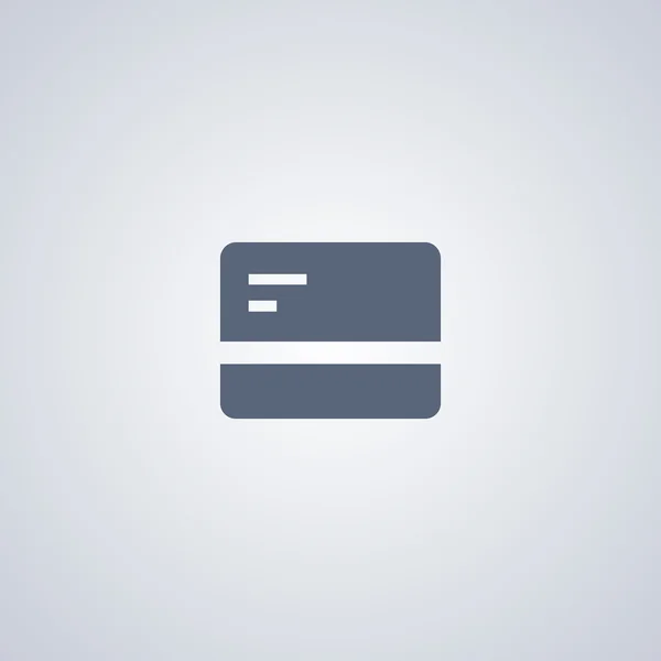 Icono de tarjeta de crédito. Estilo de diseño plano . — Vector de stock