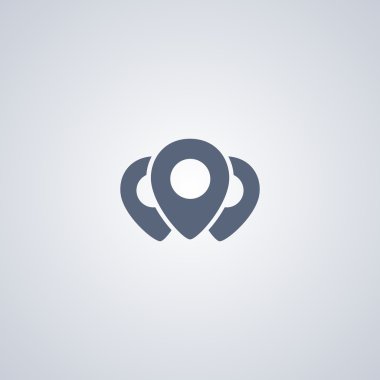 Mekanlar vektör simgesi