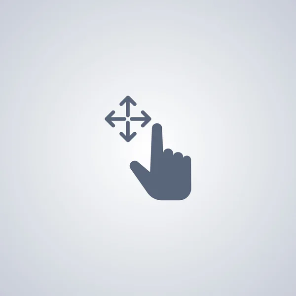 Gesture movement flat icon — Διανυσματικό Αρχείο