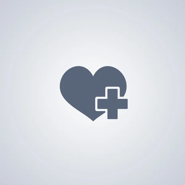Medicine icon, cardiology icon — Stock Vector