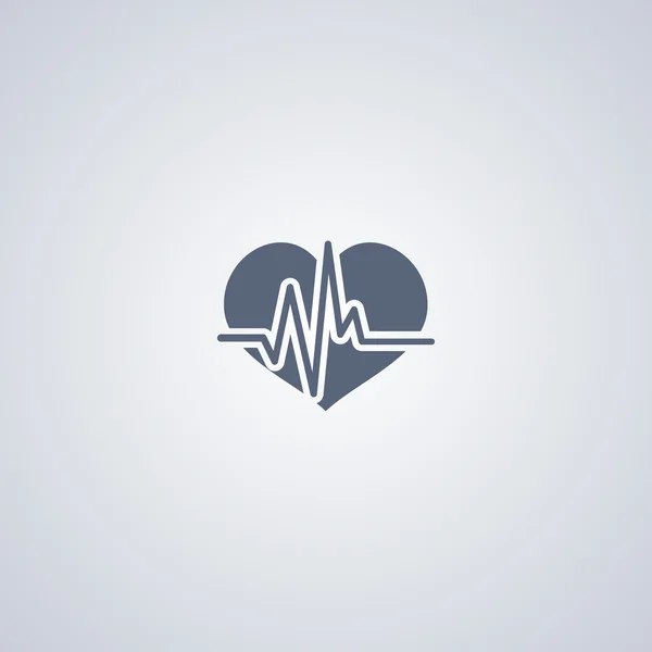 Pulse icon, cardiology icon — Stock vektor