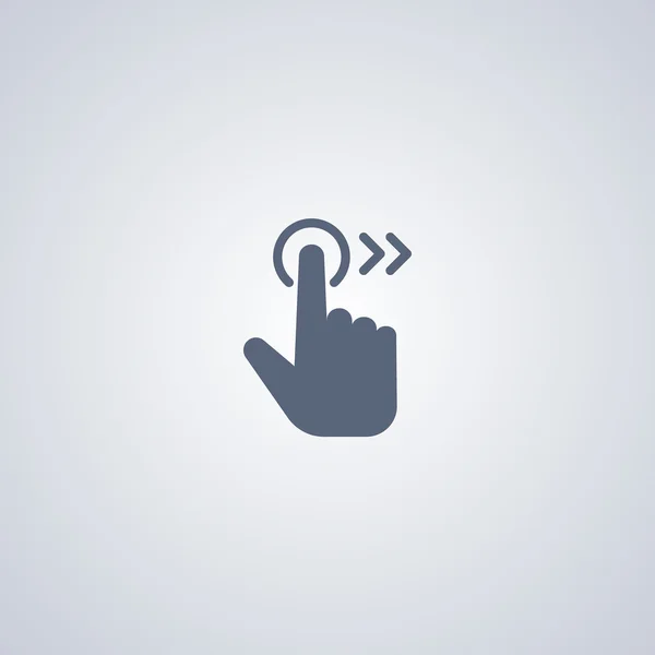 Right gesture flat icon — Διανυσματικό Αρχείο