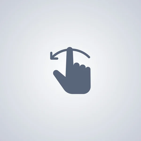 Gesture scroll left icon — Stockový vektor