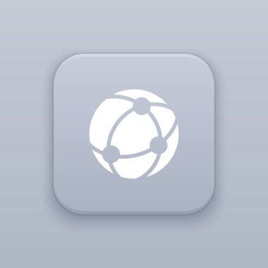 küresel ağ simgesini