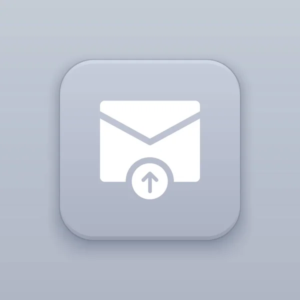 Nach oben mailt icon, mailt up icon — Stockvektor