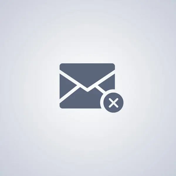 E-mail supprimer l'icône vectorielle — Image vectorielle