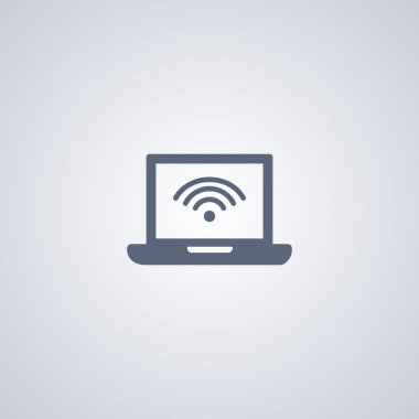 Kablosuz simgesi, dizüstü bilgisayar simgesi