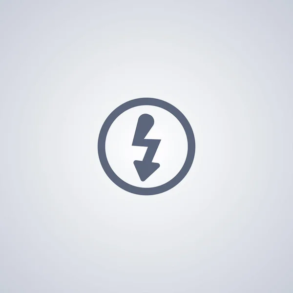 Flash ikon, ikon, villámcsapás — Stock Vector
