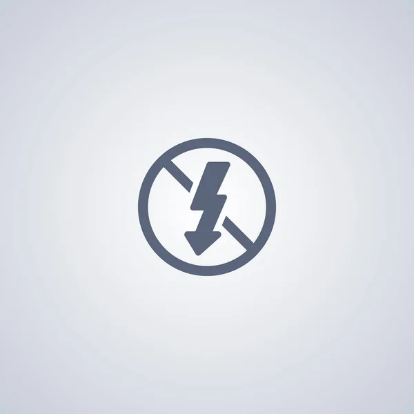 Nincs flash ikon — Stock Vector