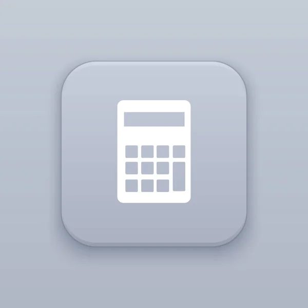 Icône calculatrice, icône de calcul — Image vectorielle