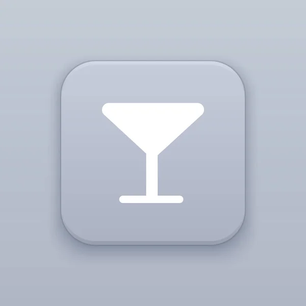 Drink-Ikone, Cocktail-Ikone — Stockvektor